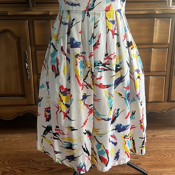 BB Dakota Colorful Spring Dress Size Small - Picture 6 of 7